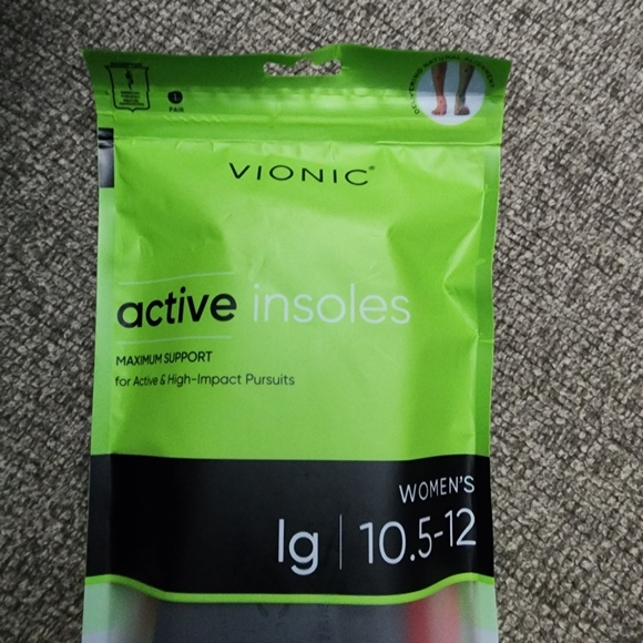 Vionic Women's Active Maximum Support Shoe / Sneaker Insoles Size L - Picture 2 of 9